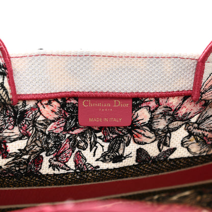 Christian Dior Canvas Embroidered Medium Butterfly Print Book Tote Multicolor 6 of 9