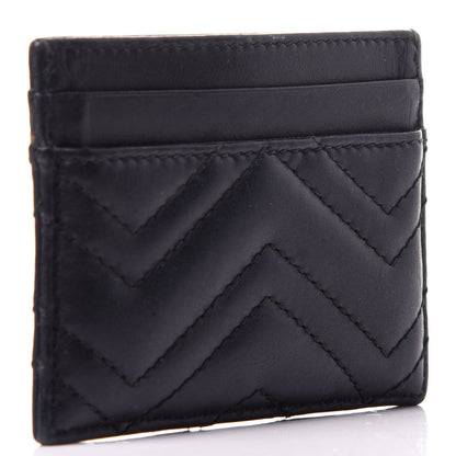 Gucci Calfskin Matelasse GG Marmont Card Holder Black 3 of 9