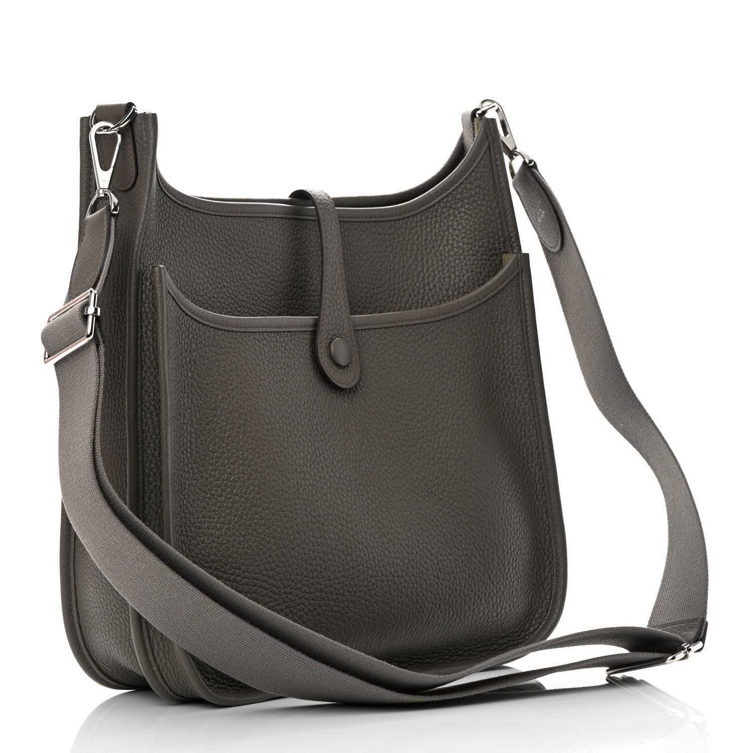 Hermes Taurillon Clemence Evelyne III PM Etain 3 of 11