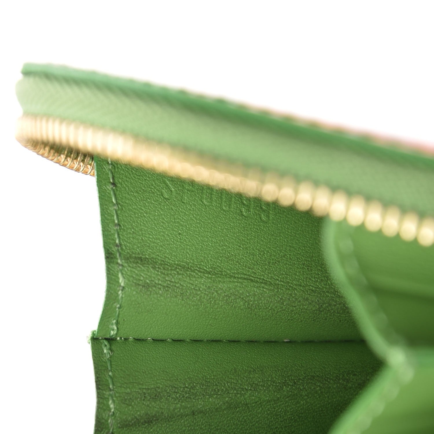 Louis Vuitton Vernis Roses Chapeau Coin Purse Vert Tonic 8 of 8