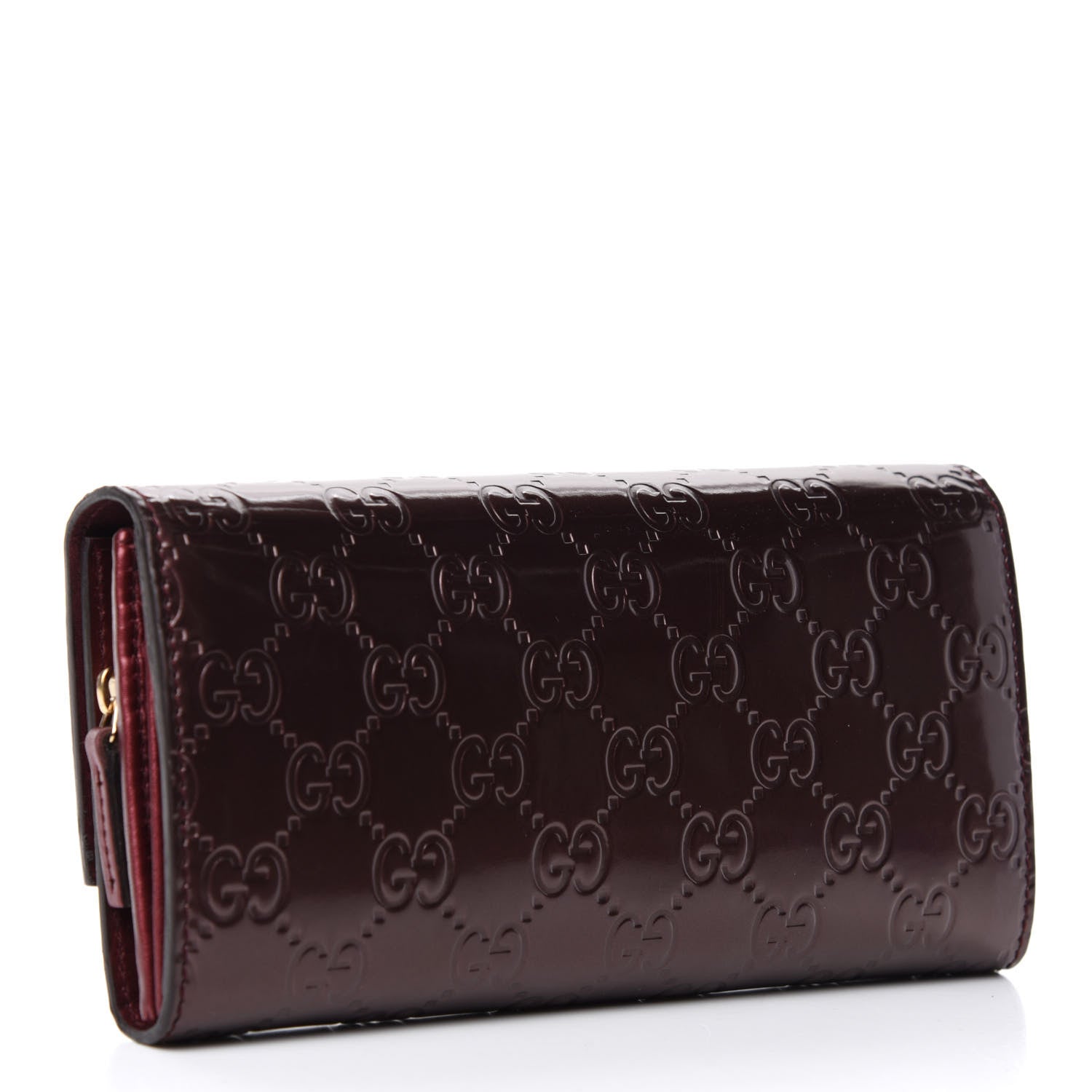 Gucci Shine Guccissima Lovely Heart Continental Wallet Scarlatto 3 of 7