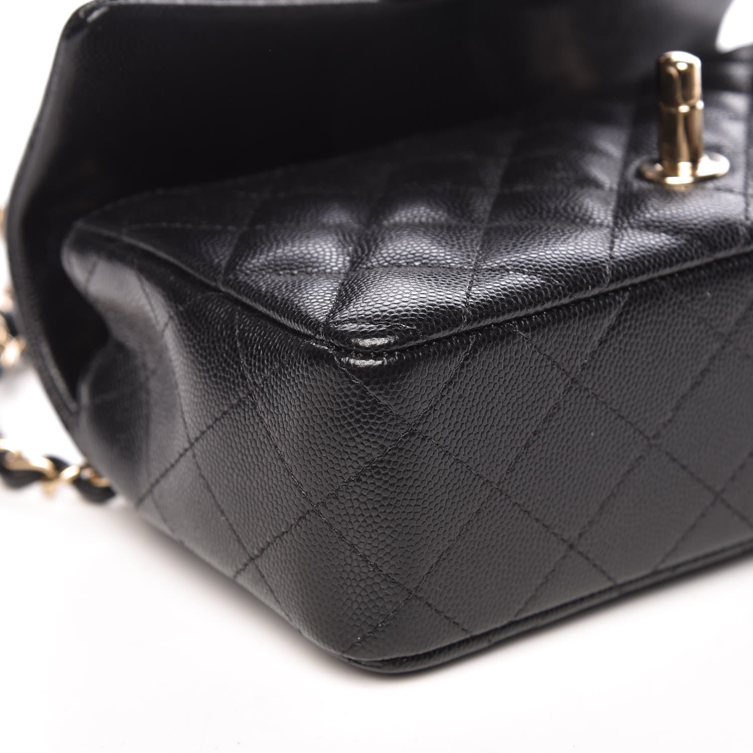 Chanel Caviar Quilted Mini Rectangular Flap Black 6 of 9