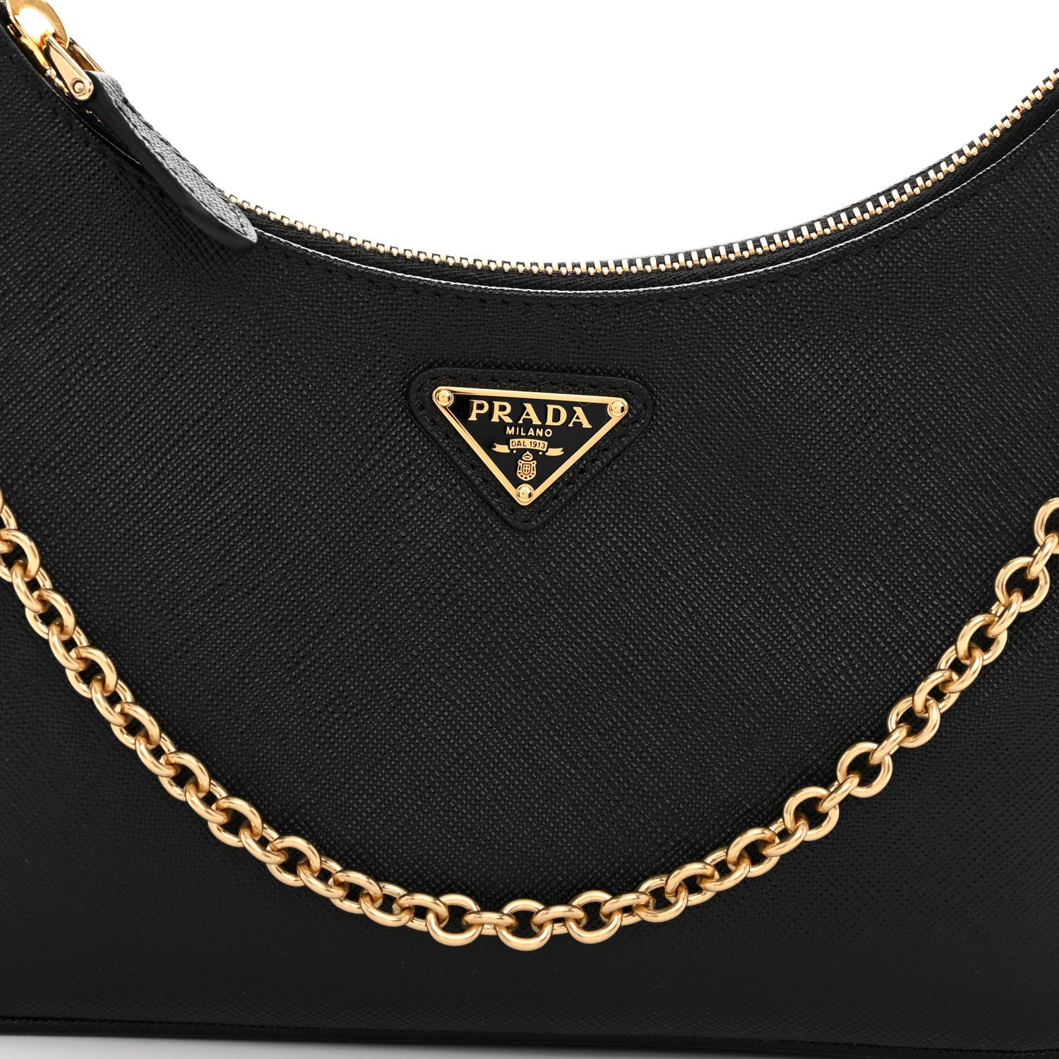 Prada Saffiano Lux Re-Edition 2005 Shoulder Bag Black 7 of 9