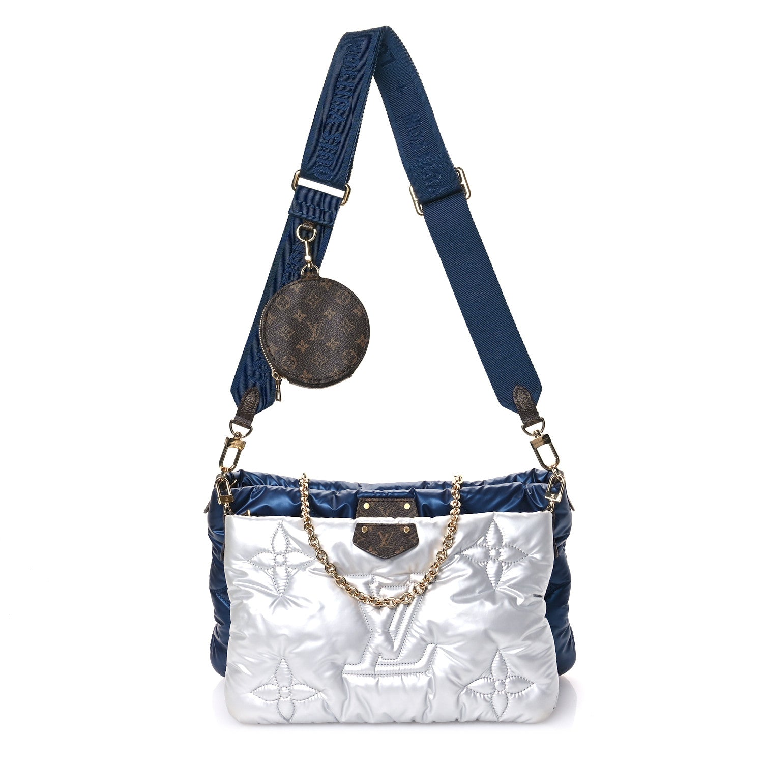 Louis Vuitton Econyl Monogram Pillow Maxi Multi Pochette Accessories Navy Silver 1 of 10