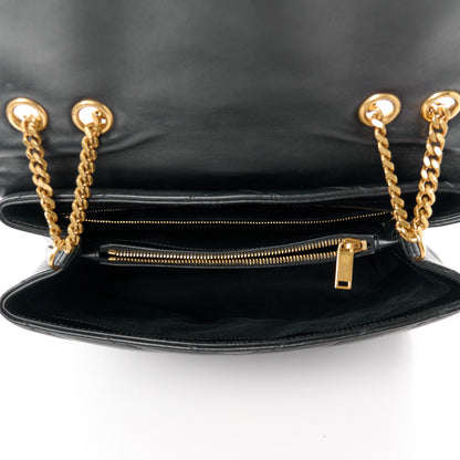 Saint Laurent Calfskin Y Quilted Monogram Medium Loulou Chain Satchel Black 5 of 13