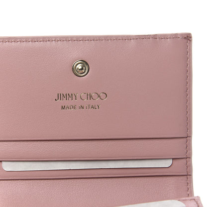 Jimmy Choo Calfskin Crocodile Embossed Hanne Wallet Blush 6 of 7