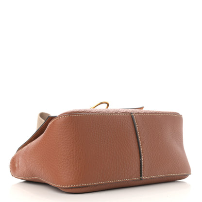 Valentino Garavani Pebbled Calfskin Small VRing Shoulder Bag Saddle Brown 4 of 9