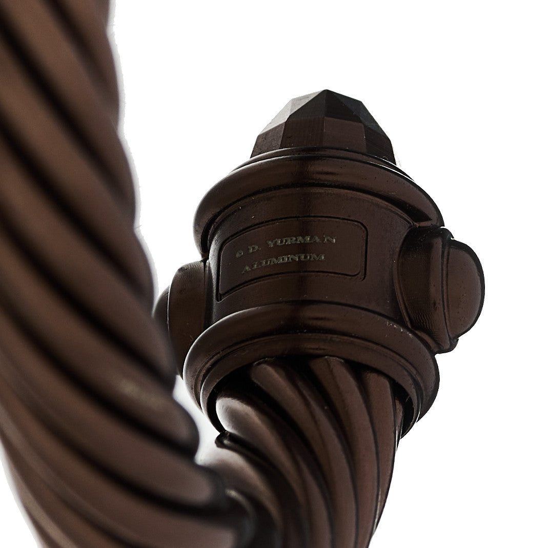 Aluminum 10mm Cable Renaissance Bracelet Chocolate