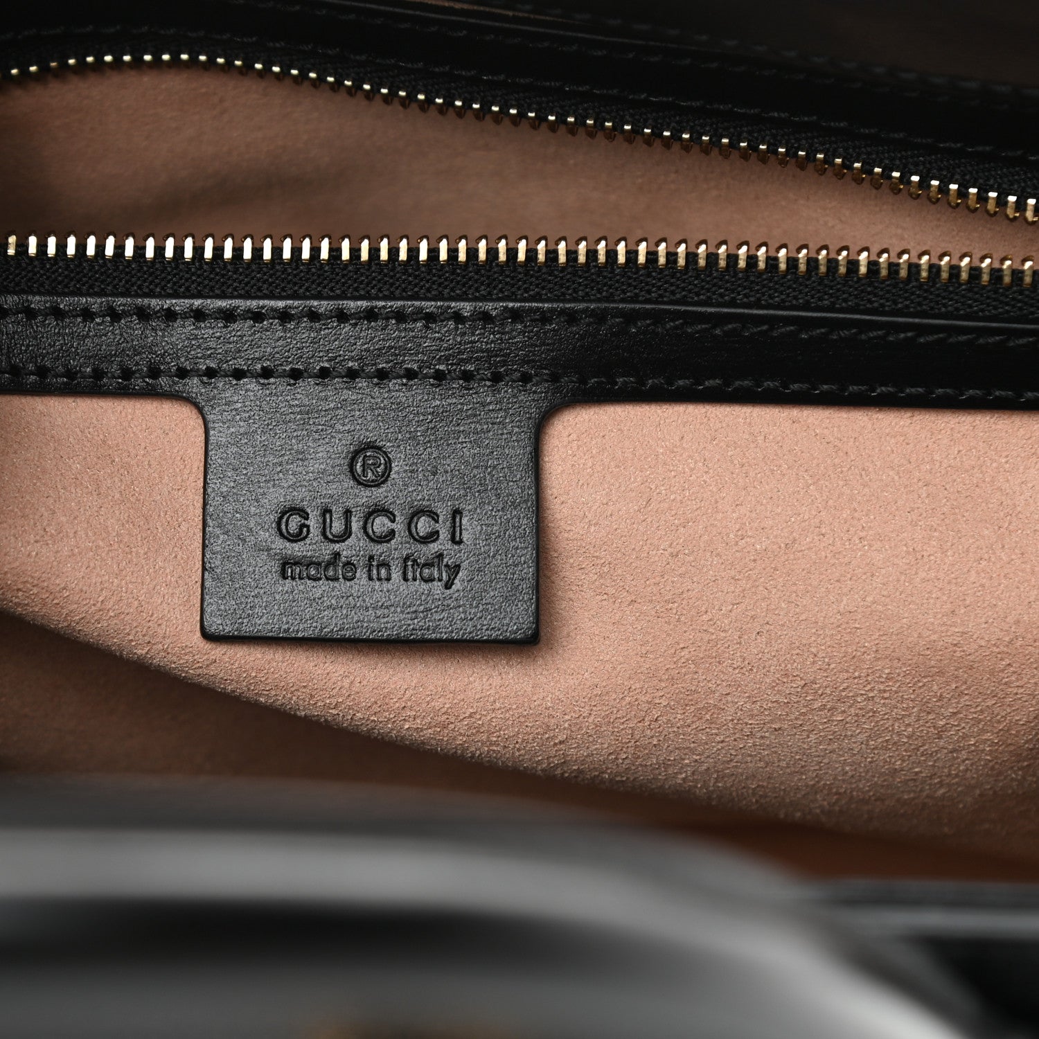 Gucci Boarded Plutone Calfskin Medium Jackie 1961 Tote Black 6 of 12