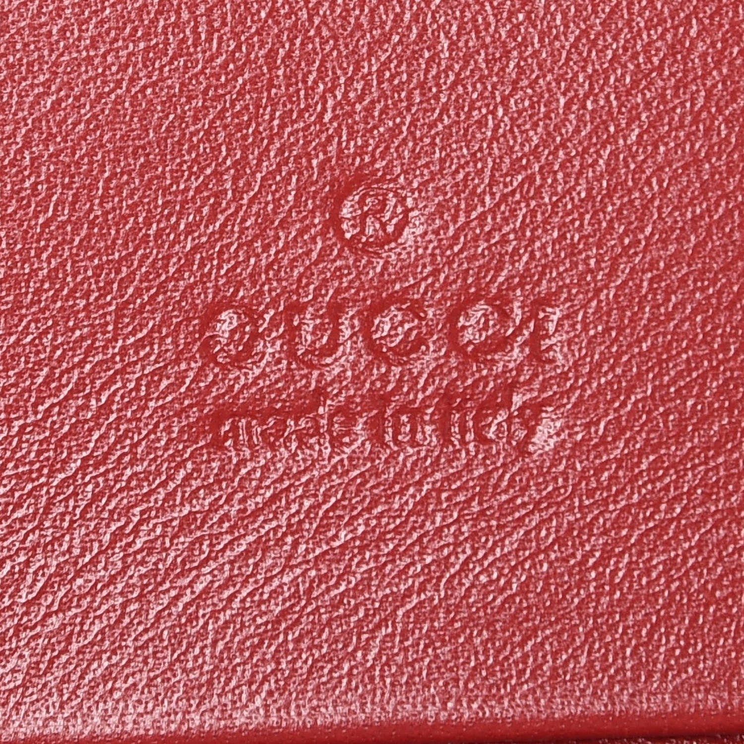 Gucci Calfskin Matelasse GG Marmont Card Case Wallet Hibiscus Red 6 of 8