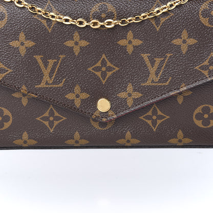 Louis Vuitton Monogram Pochette Felicie Chain Wallet Fuchsia 8 of 8