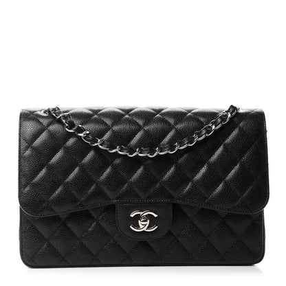Chanel Caviar Quilted Jumbo Double Flap Black 1 of 11