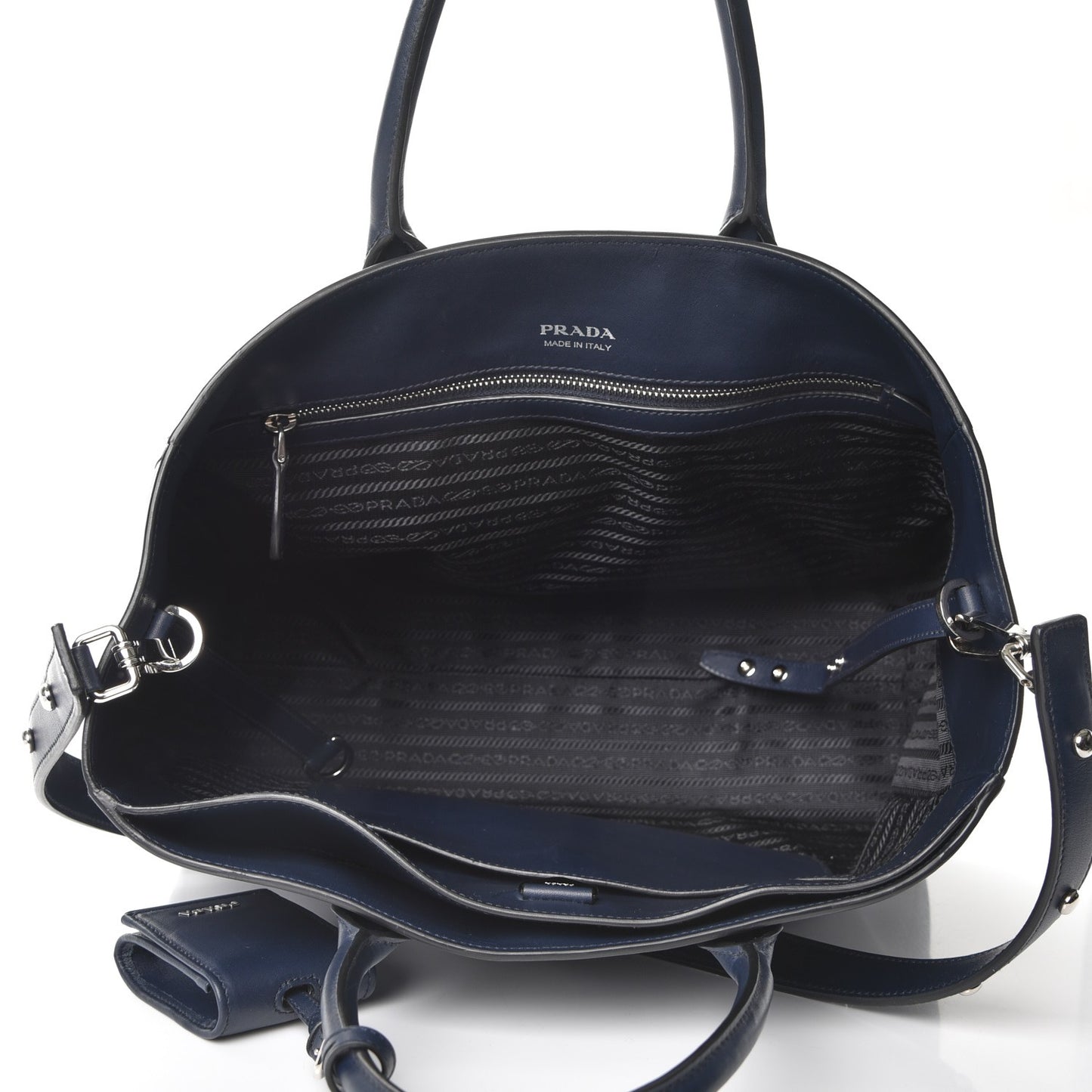 City Calf Tote With Studded Strap Baltico