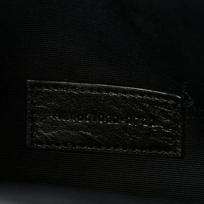 Saint Laurent Grain De Poudre Textured Mixed Matelasse Triquilt Monogram Clutch Black 7 of 9