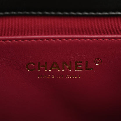 Chanel Lambskin Quilted Mini Flap Black 6 of 13