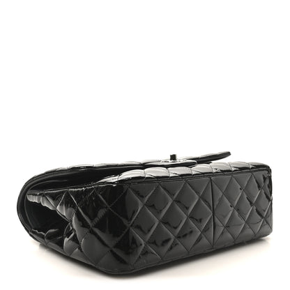 Chanel Patent Quilted Jumbo Double Flap Black 4 of 10