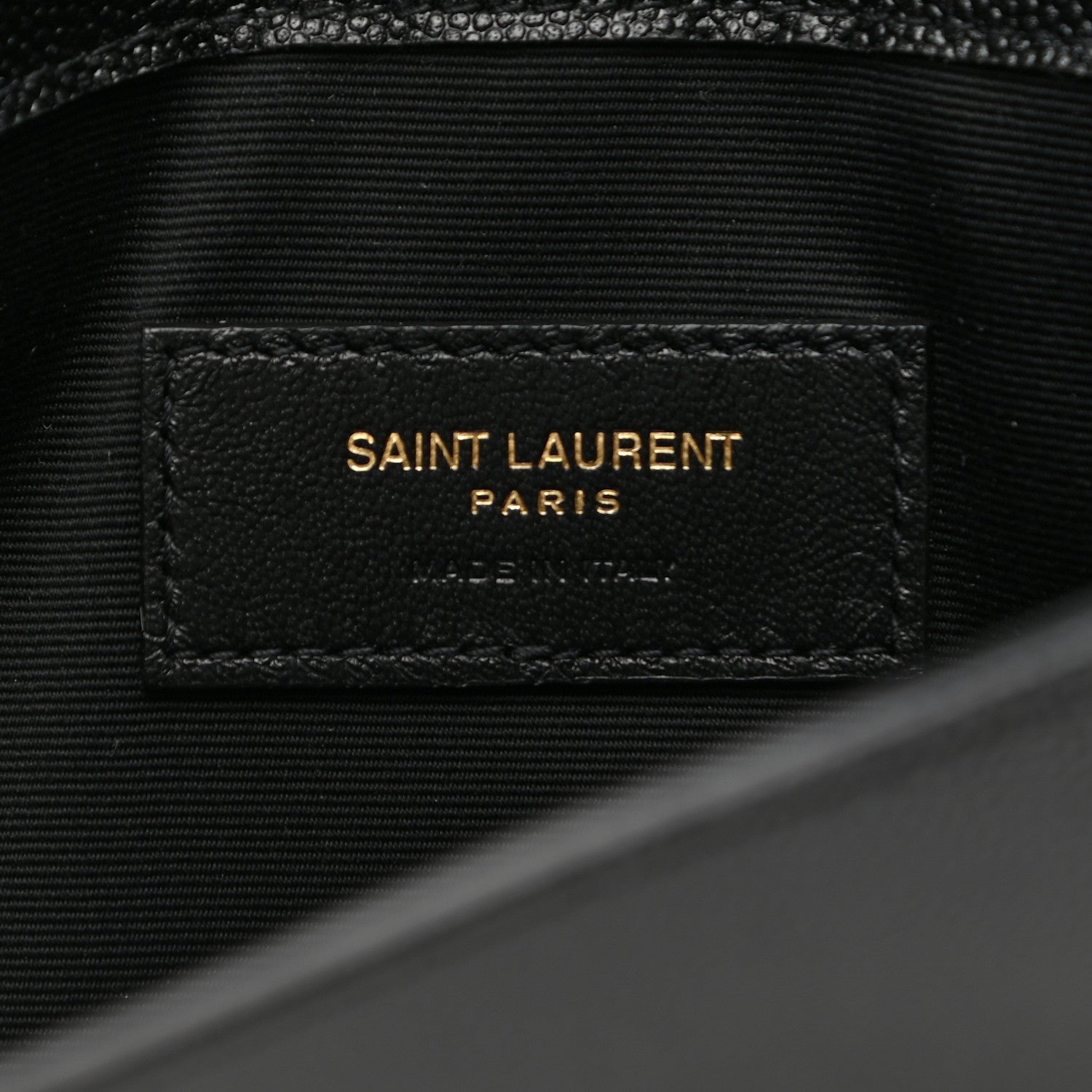 Saint Laurent Grain De Poudre Uptown Pouch Black 7 of 7