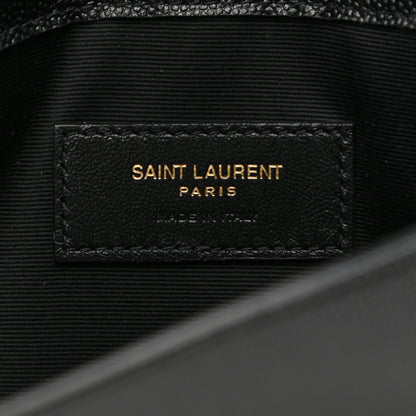 Saint Laurent Grain De Poudre Uptown Pouch Black 7 of 7