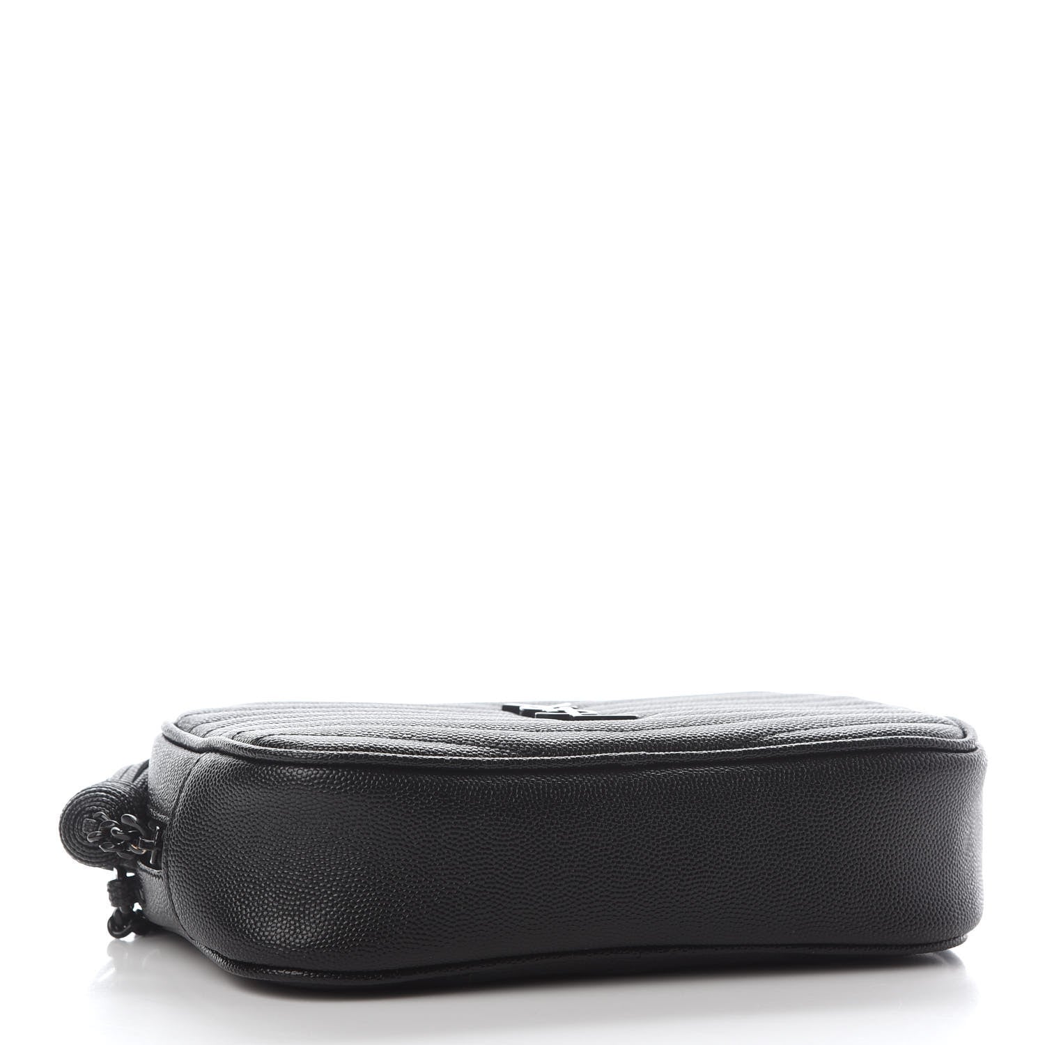 Saint Laurent Grain De Poudre Matelasse Monogram Mini Lou Camera Bag Black 3 of 8