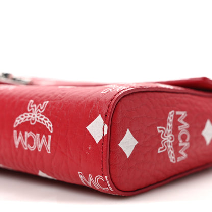 MCM Visetos Patricia Wallet On Chain Red 8 of 8