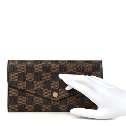 Louis Vuitton Damier Ebene Sarah Wallet NM 2 of 7
