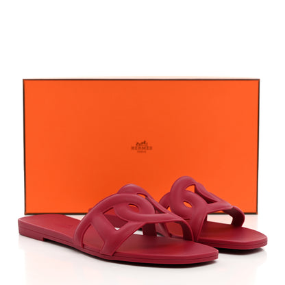 Hermes Rubber Aloha Sandals 37 Rose Baie 10 of 10