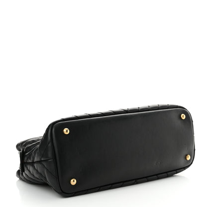 Chanel Calfskin Chevron Quilted Surpique Tote Black 4 of 11