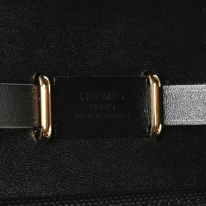 Hermes Military Toile Vache Hunter Herbag Zip Retourne 20 Black 6 of 11