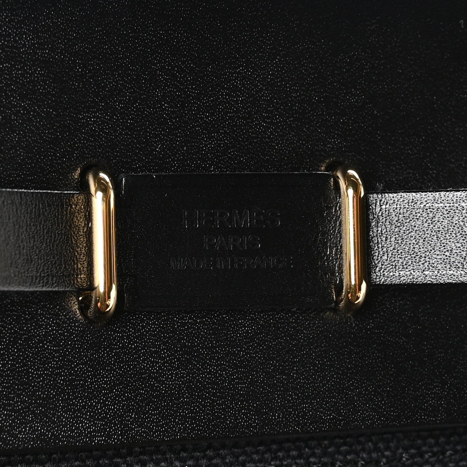 Hermes Military Toile Vache Hunter Herbag Zip Retourne 20 Black 10 of 20