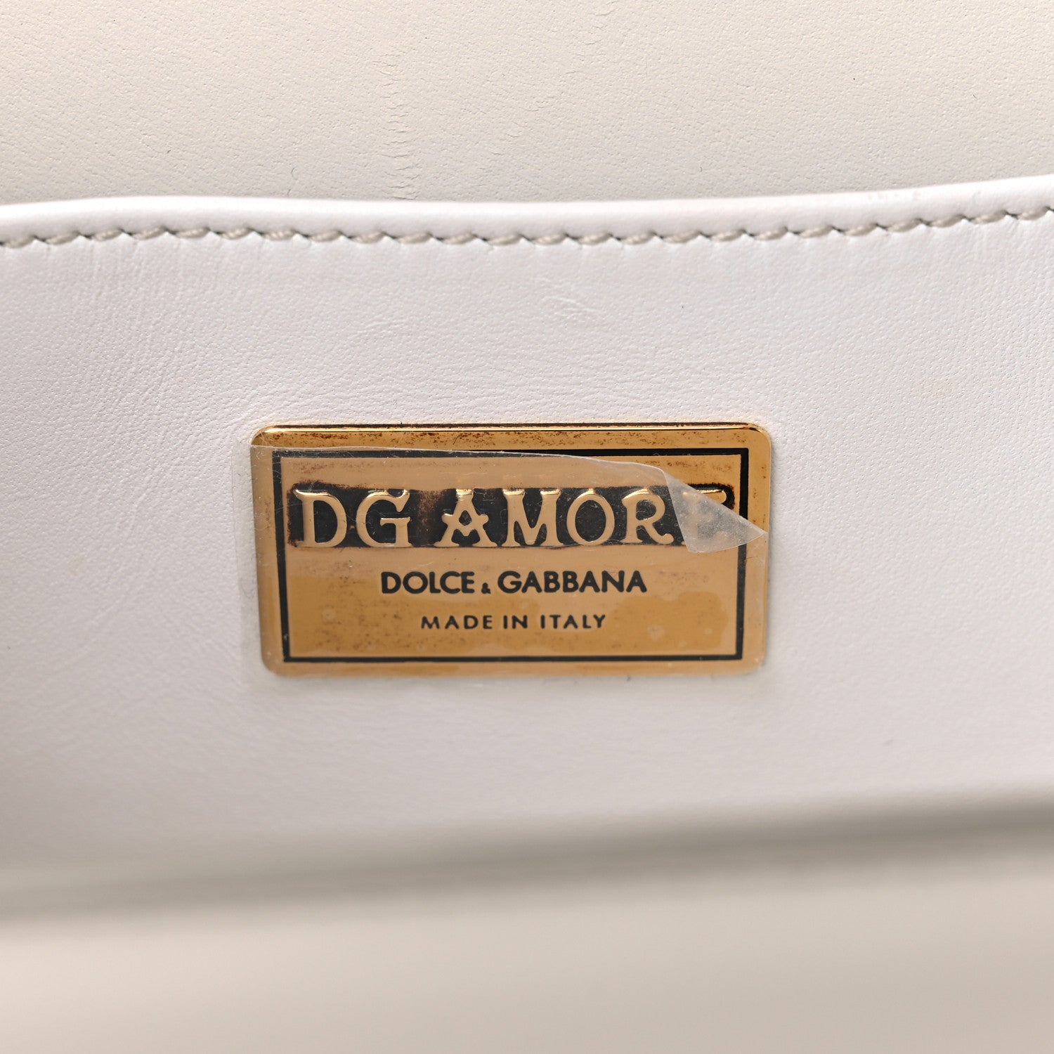 Dolce & Gabbana Smooth Calfskin Small DG Amore Envelope Bag White 6 of 8