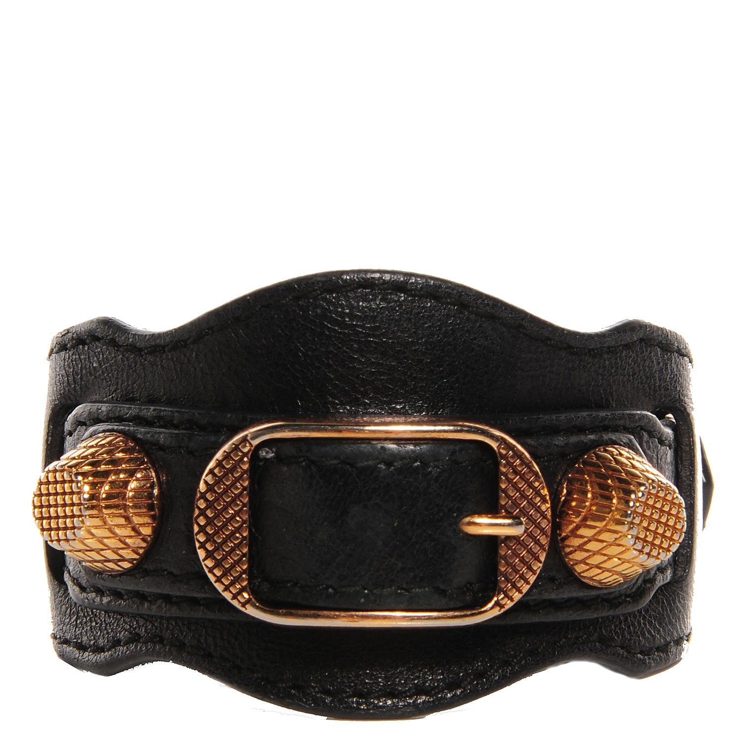 Balenciaga Agneau Arena Giant Rose Gold Hardware M Braceletedium Black 1 of 4