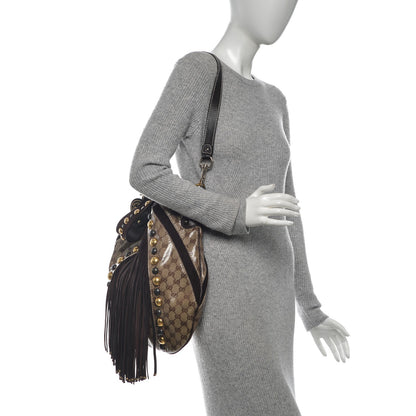 Gucci Crystal Monogram Fringe Babouska Hobo 2 of 9