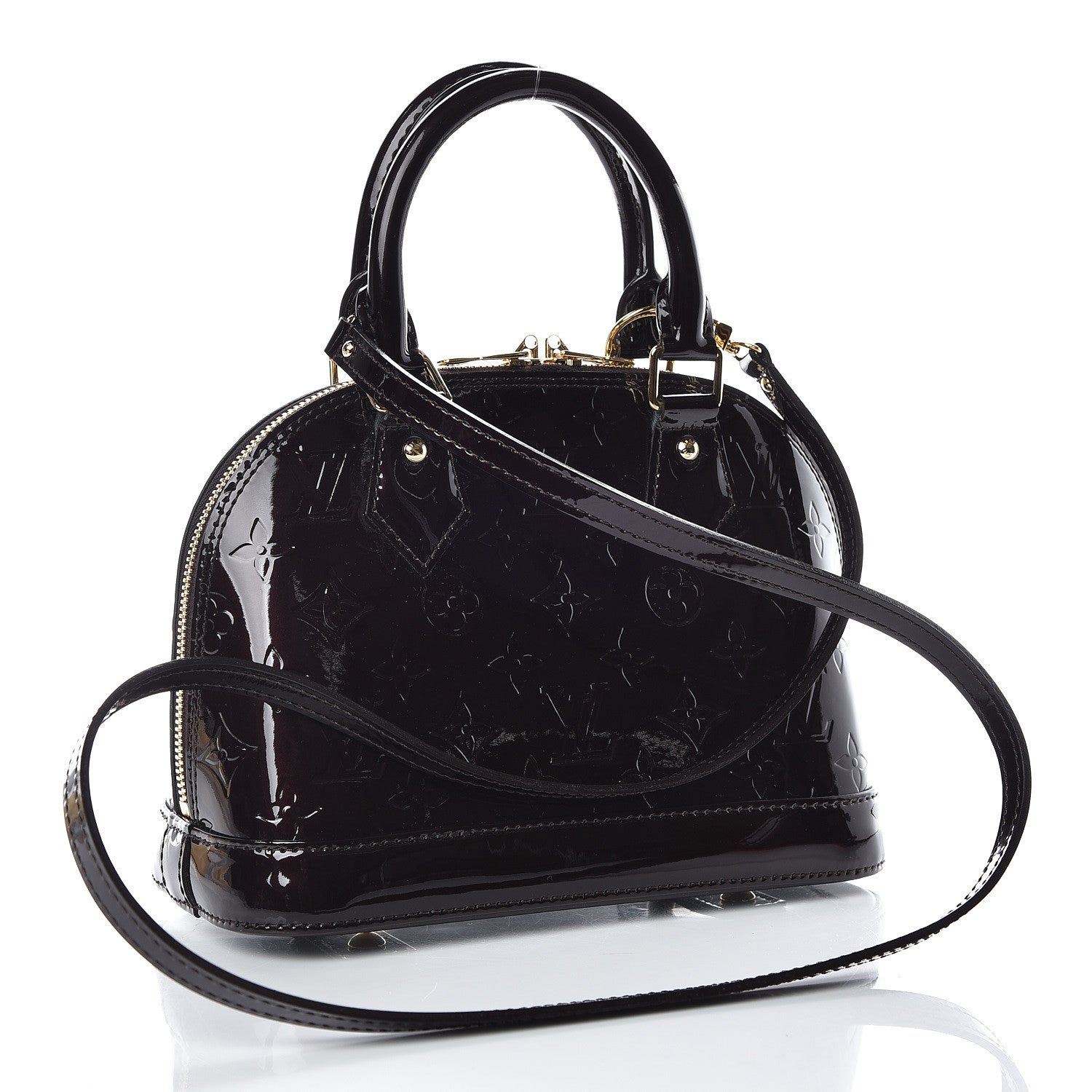 Louis Vuitton Vernis Alma BB Amarante 3 of 11