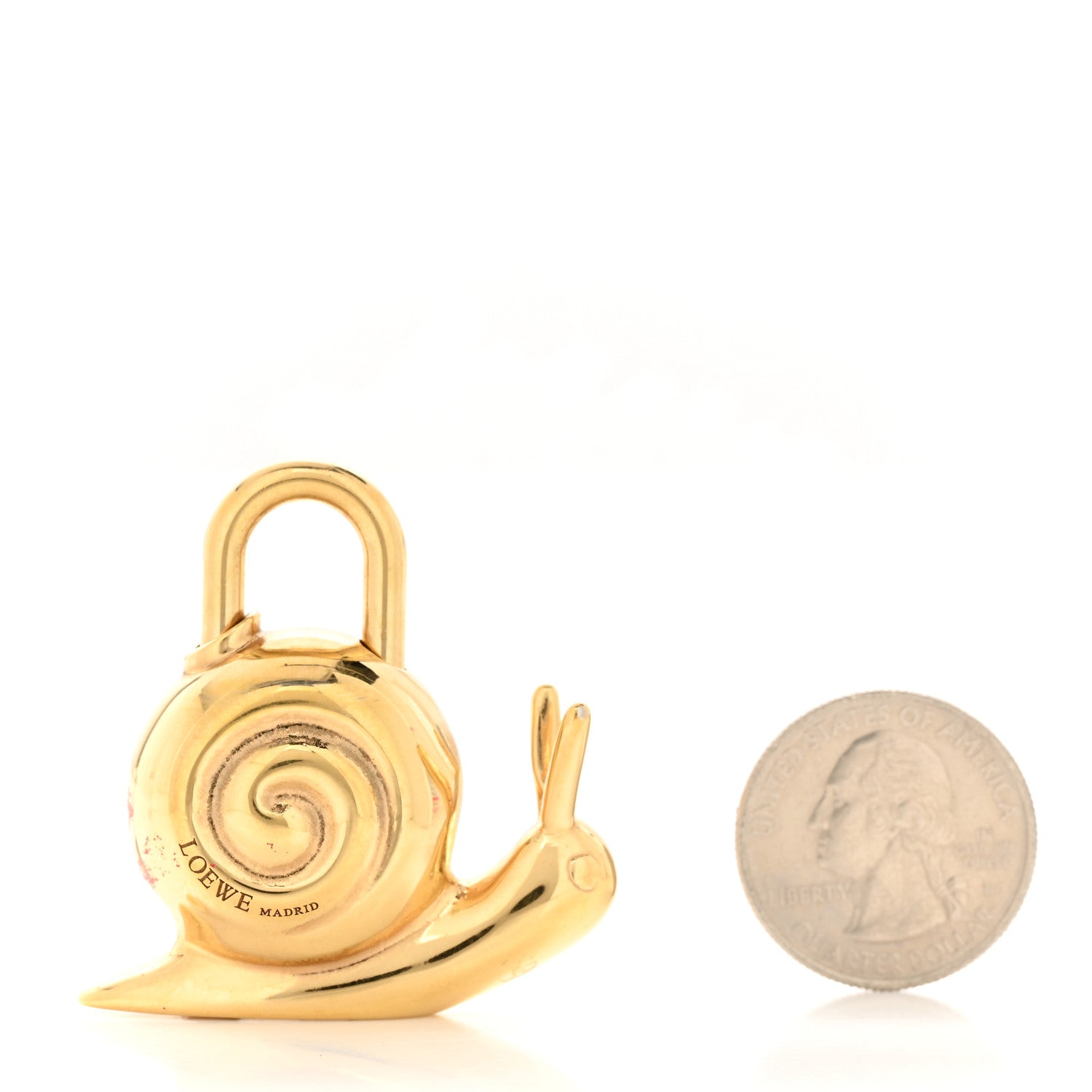 Loewe Metal Snail Lock Charm Gold 2 of 4