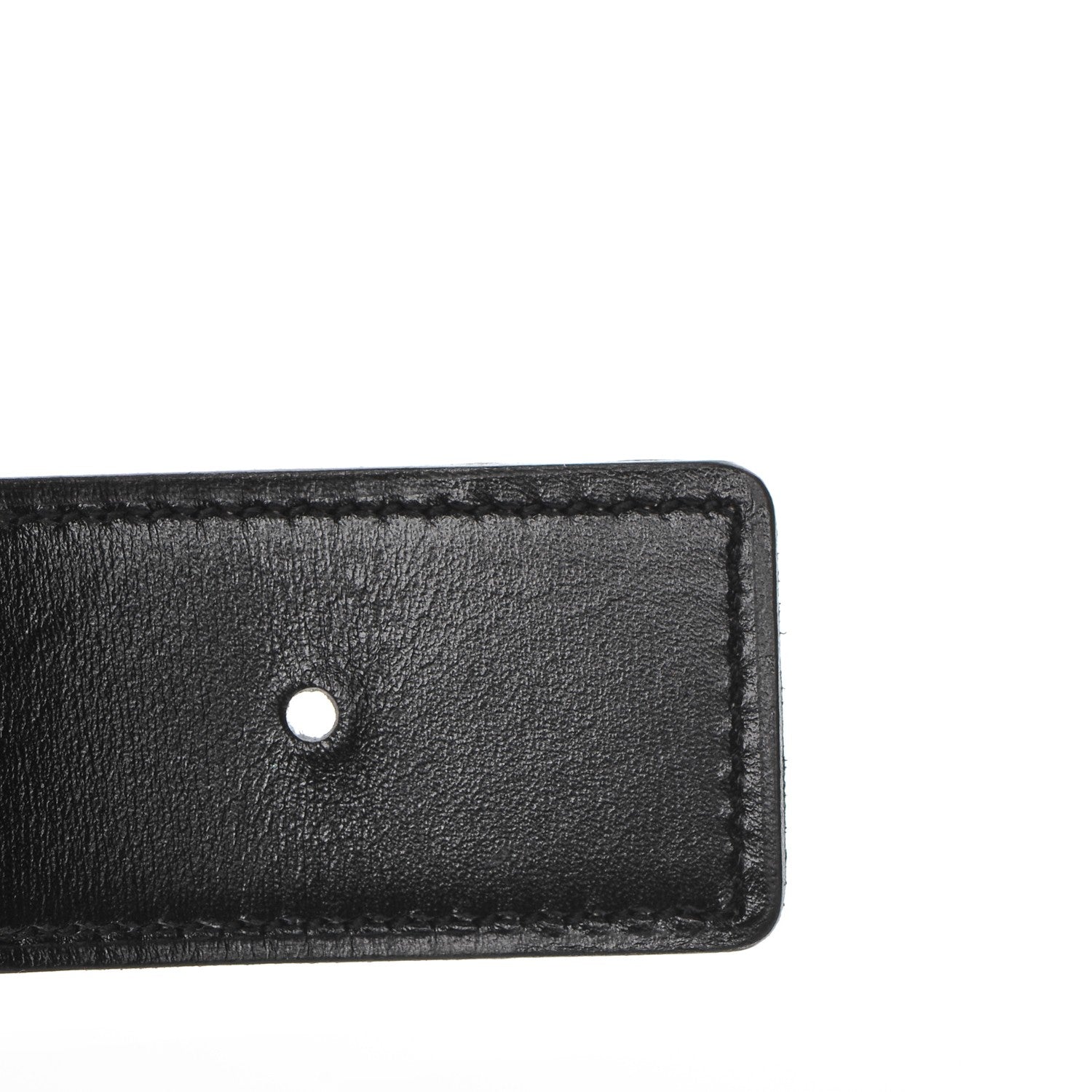 Hermes Box Togo 32mm Belt Strap 90 Black Blue Jean 5 of 9