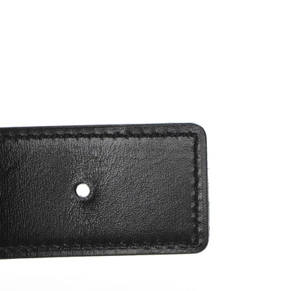 Hermes Box Togo 32mm Belt Strap 90 Black Blue Jean 5 of 9