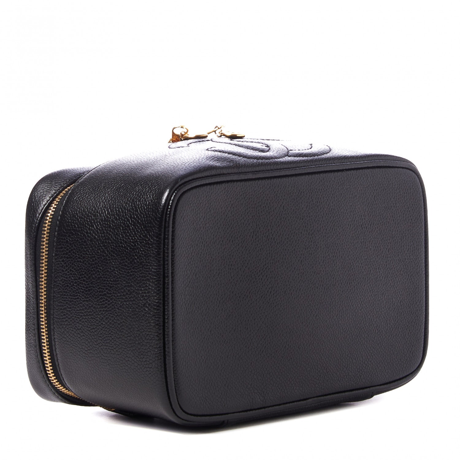 Chanel Caviar Vanity Cosmetic Case Black 4 of 14