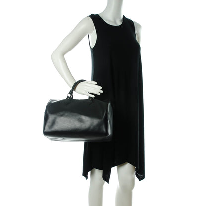Louis Vuitton Epi Speedy 30 Black 2 of 9