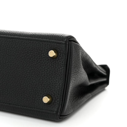 Hermes Togo Lizard Kelly Retourne Touch 25 Black Black 10 of 11