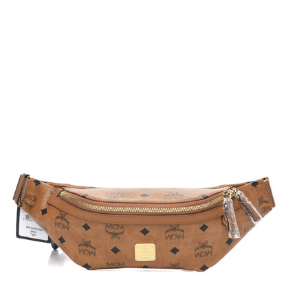 MCM Visetos Small Fusten Belt Bag Cognac 1 of 8
