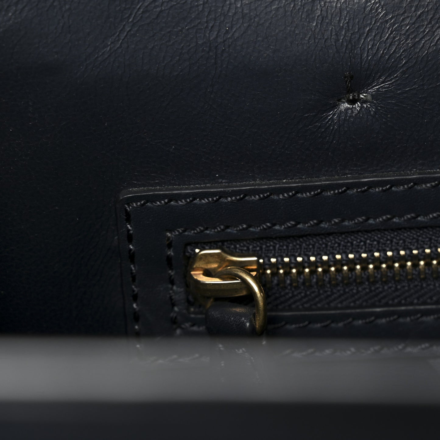 Smooth Calfskin Micro Luggage Navy Blue
