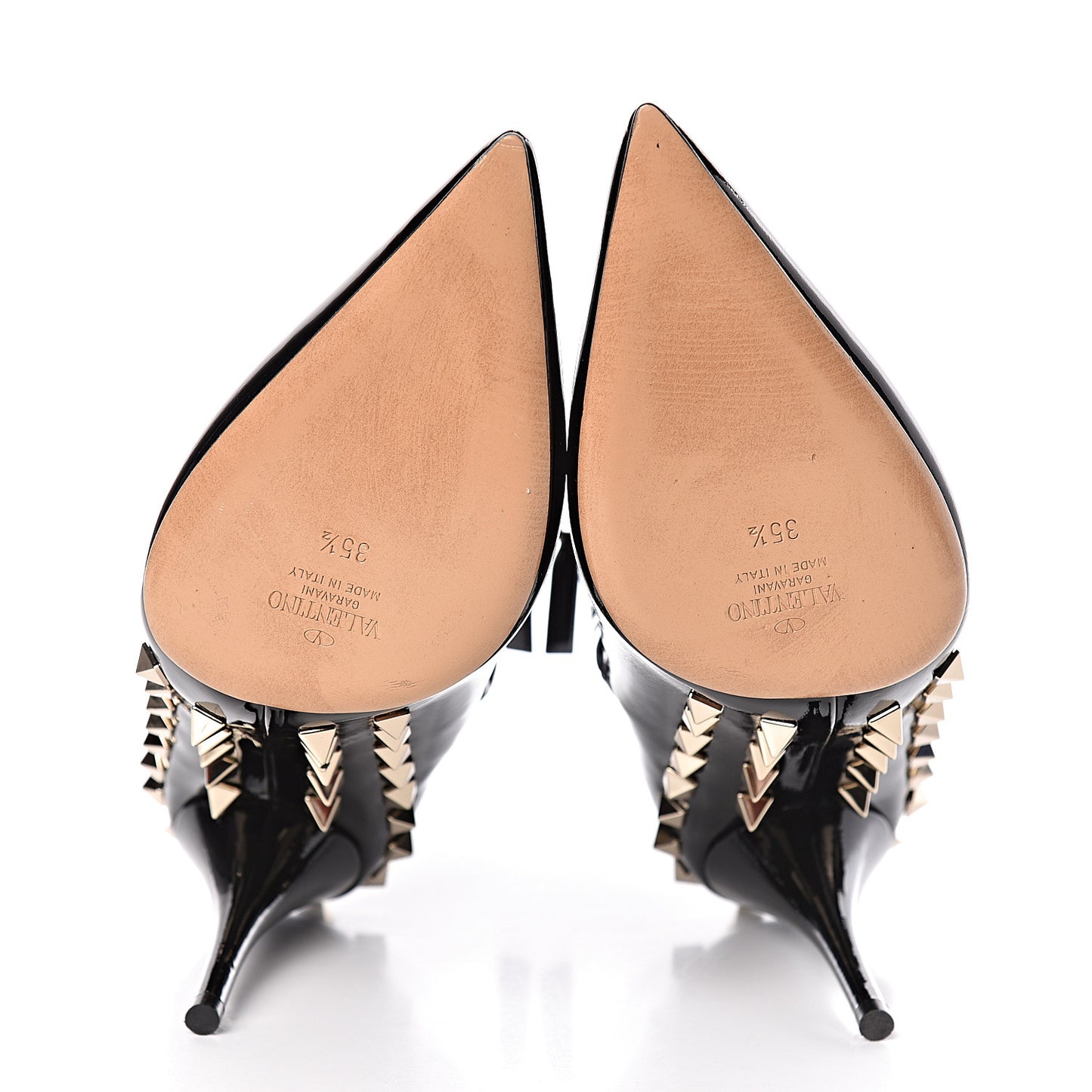 Patent Rockstud Jaw Stud 100mm Ankle Booties 35.5 Black