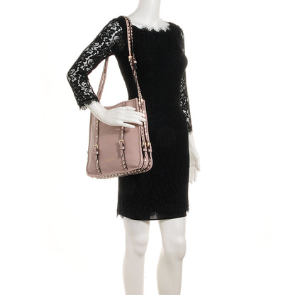 Valentino Garavani Vitello Rockstud Shopper Tote Poudre 2 of 7