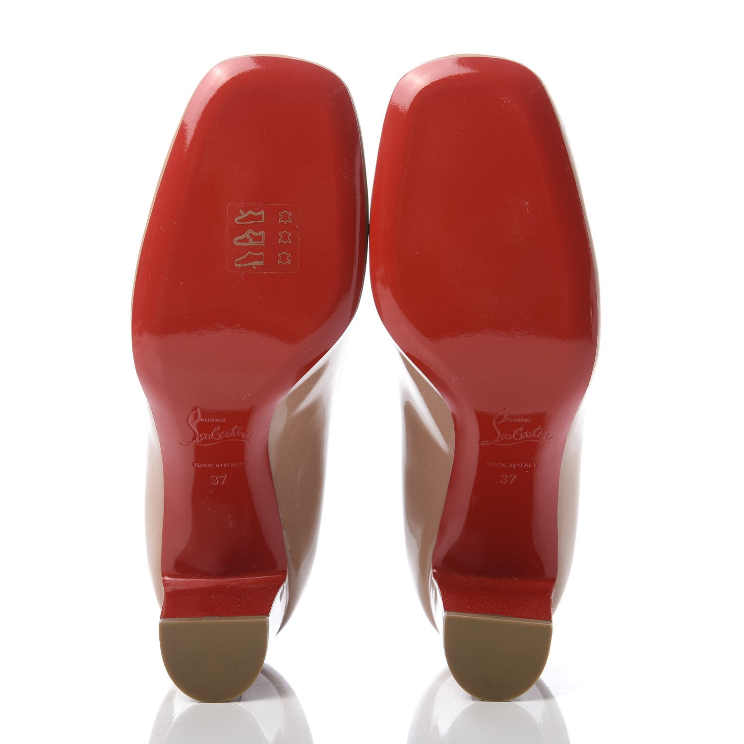 Christian Louboutin Patent Cadrilla 70 Pumps 37 Nude 5 of 9