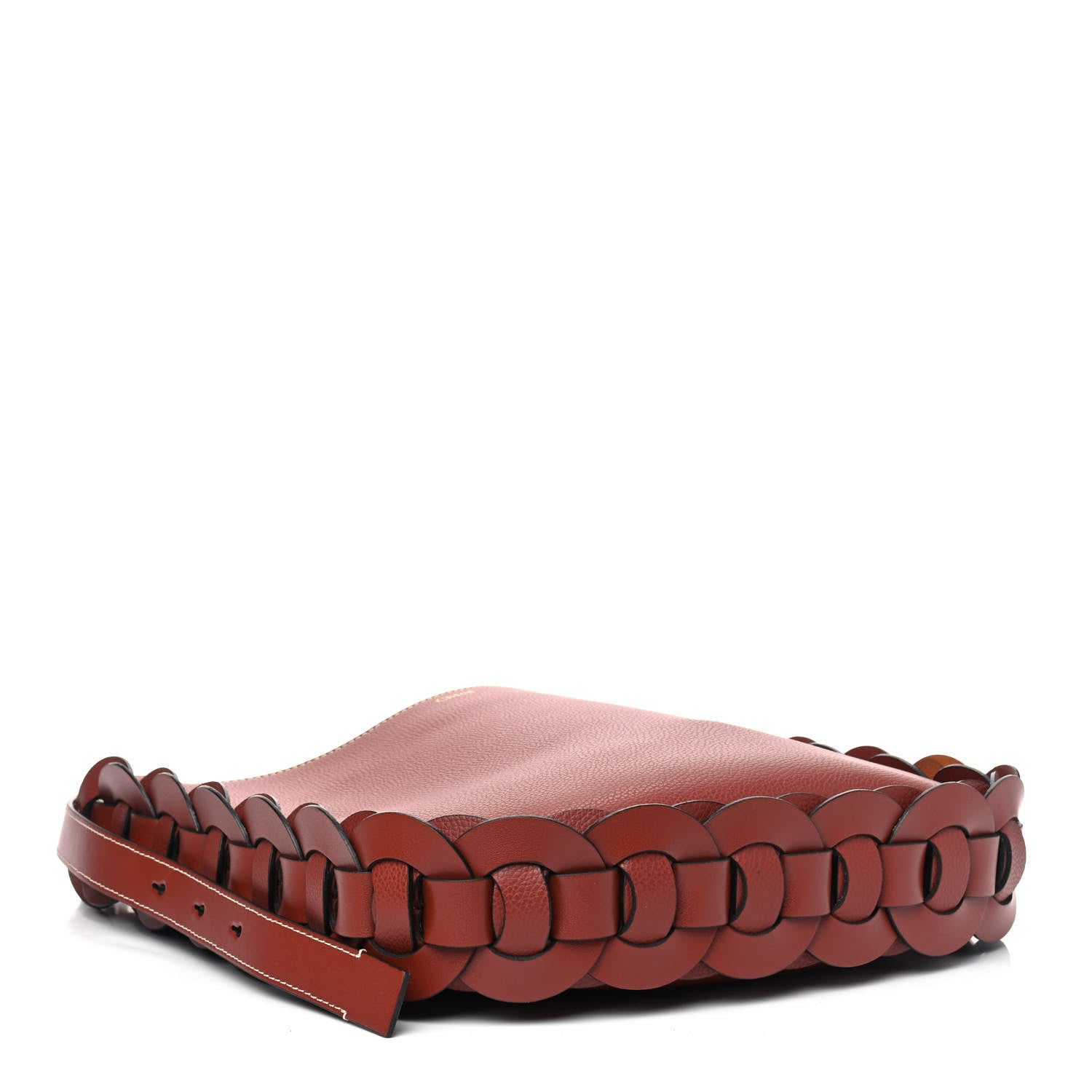 Chloe Small Grain Smooth Calfskin Medium Darryl Hobo Sepia Brown 3 of 5