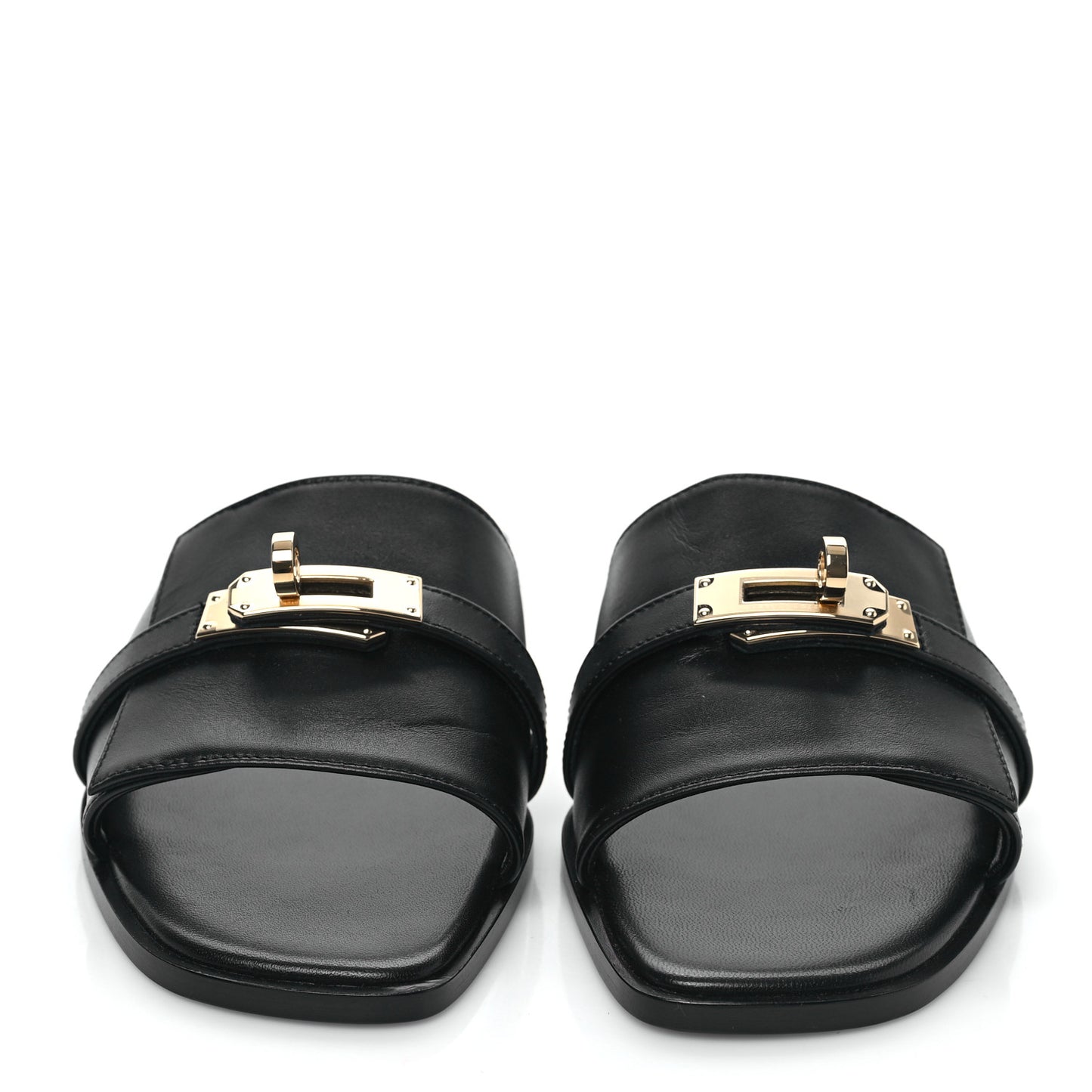 Calfskin Giulia Sandals 37.5 Black