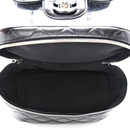 Chanel Crumpled Calfskin PVC Quilted Backpack Black 6 of 11
