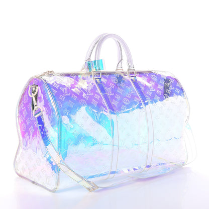 Louis Vuitton PVC Monogram Keepall Bandouliere 50 Iridescent Prism 2 of 7