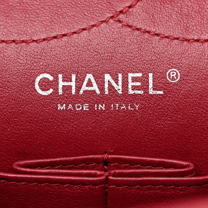 Chanel Aged Glazed Calfskin Quilted 2.55 Reissue 227 Flap Red 5 of 14