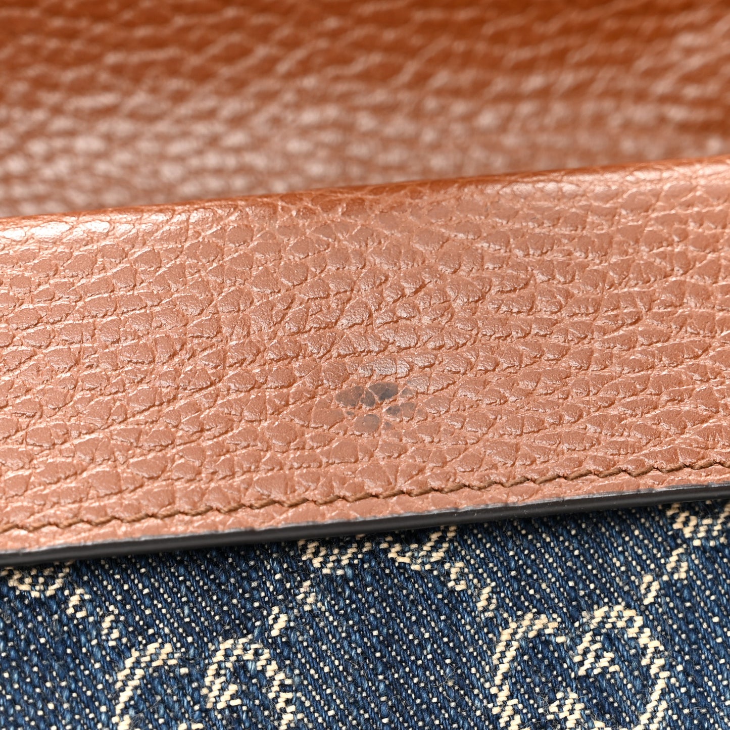New Denim GG Monogram Dollar Calfskin Enamel Super Mini Dionysus Shoulder Bag Blue Tea Cuir Epilog Electric Blue